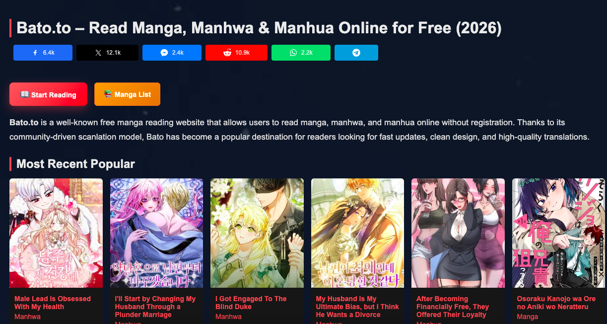 MangaPark Platform Comparison Analysis 2026